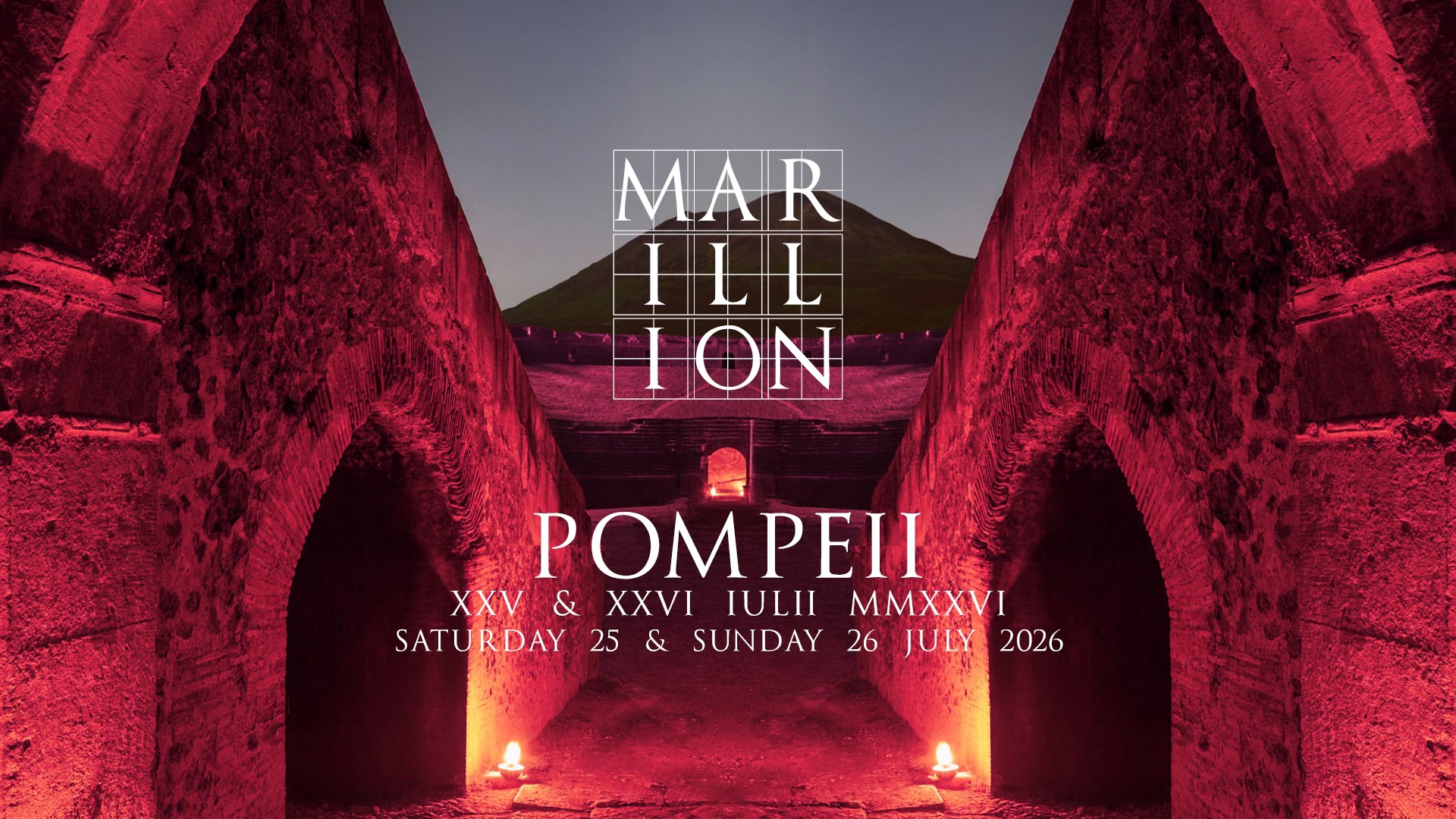 Marillion Pompeii poster