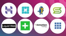 Logos of the best web hosting companies according to TechRadar Pro