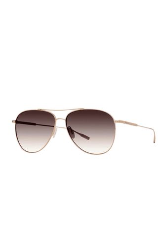 Trask Golden Titanium Aviator Sunglasses