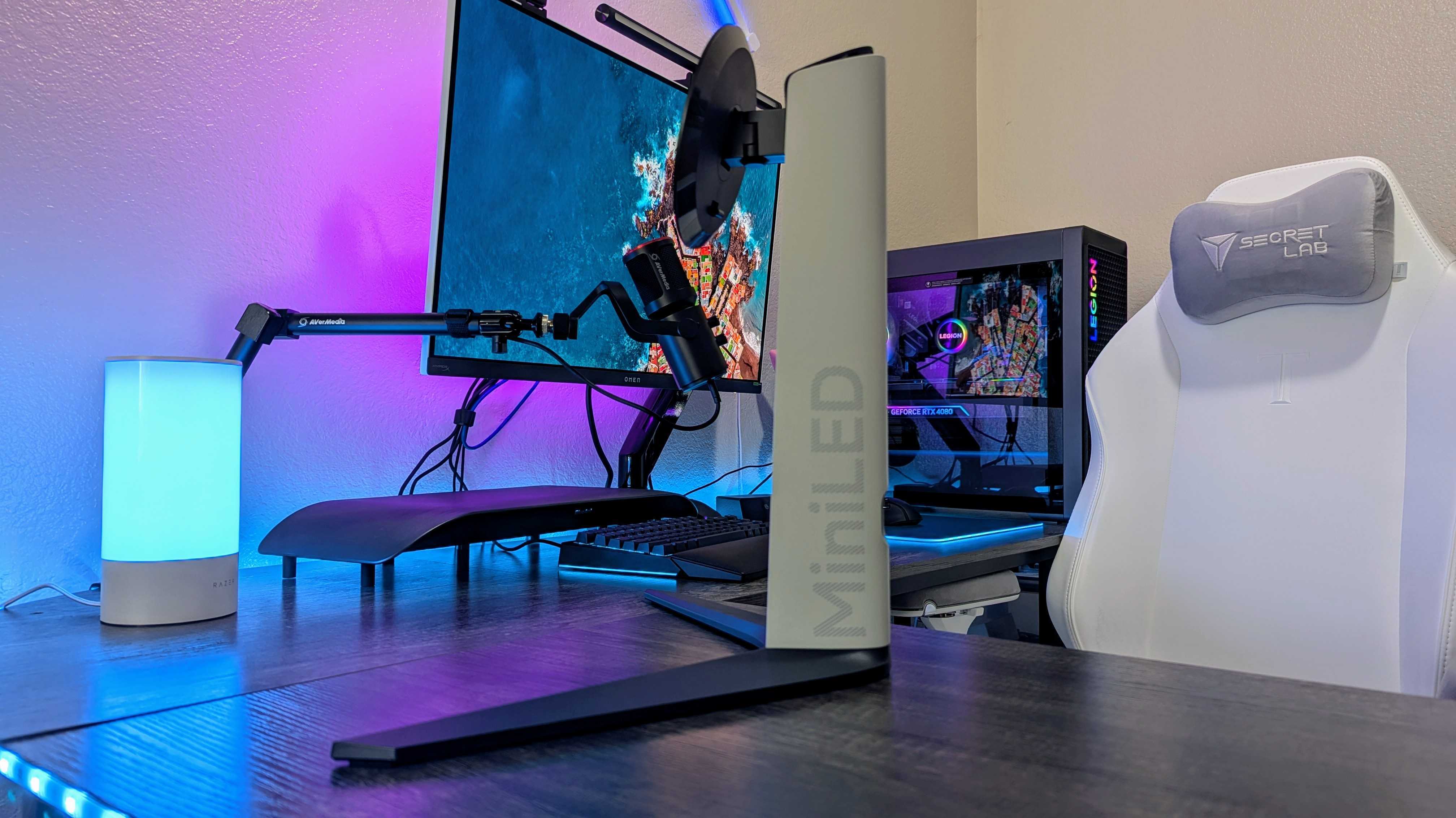 The Xiaomi G Pro 27i stand, showing the 