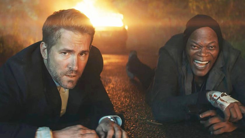 (L-R) Ryan Reynolds as Michael Bryce and Samuel L. Jackson as Darius Kincaid in &quot;The Hitman&#039;s Bodyguard&quot;