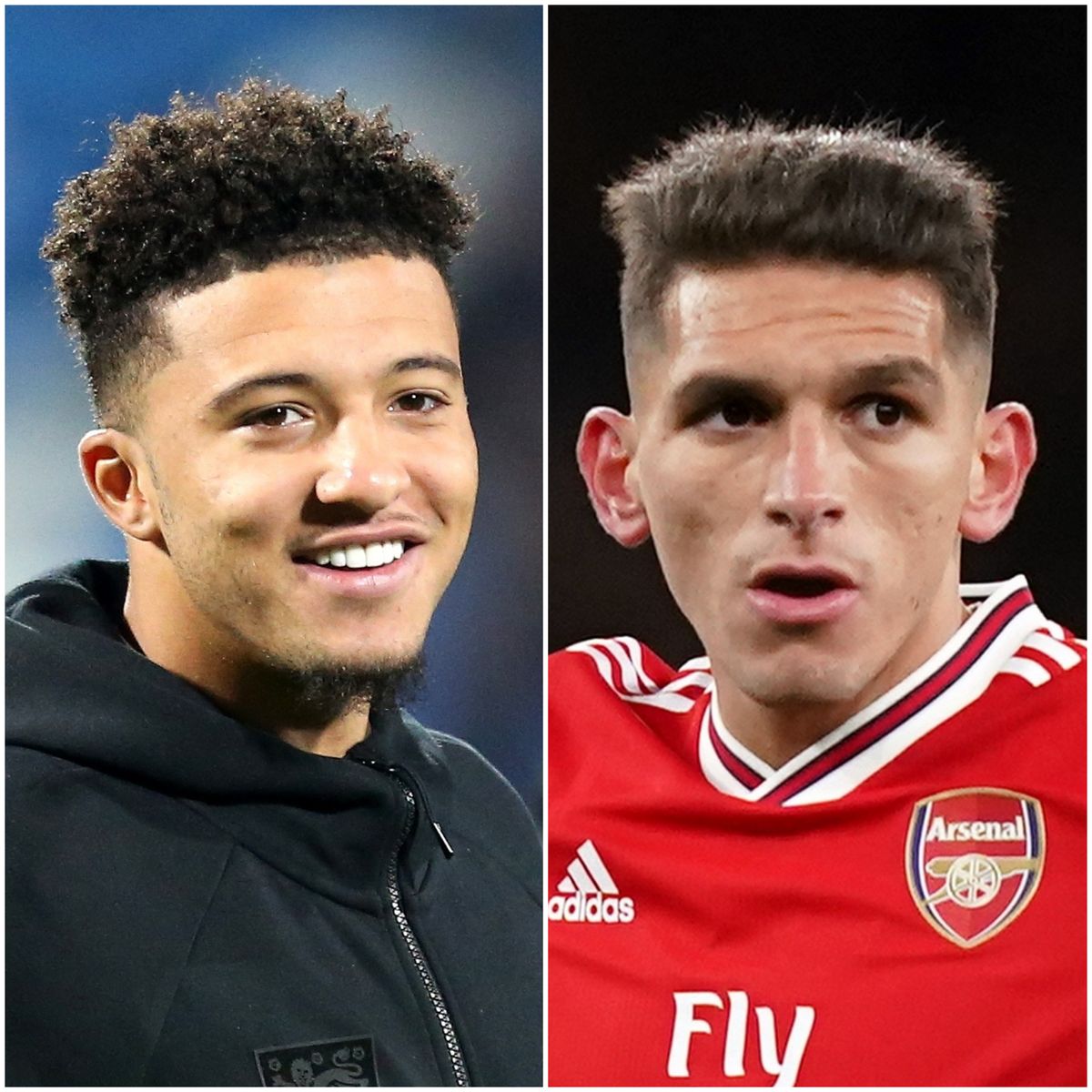 Jadon Sancho (left) and Lucas Torreira could be on the move