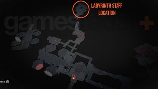 Remnant 2 Labyrinth Staff location highlighted on Fractured Ingress map