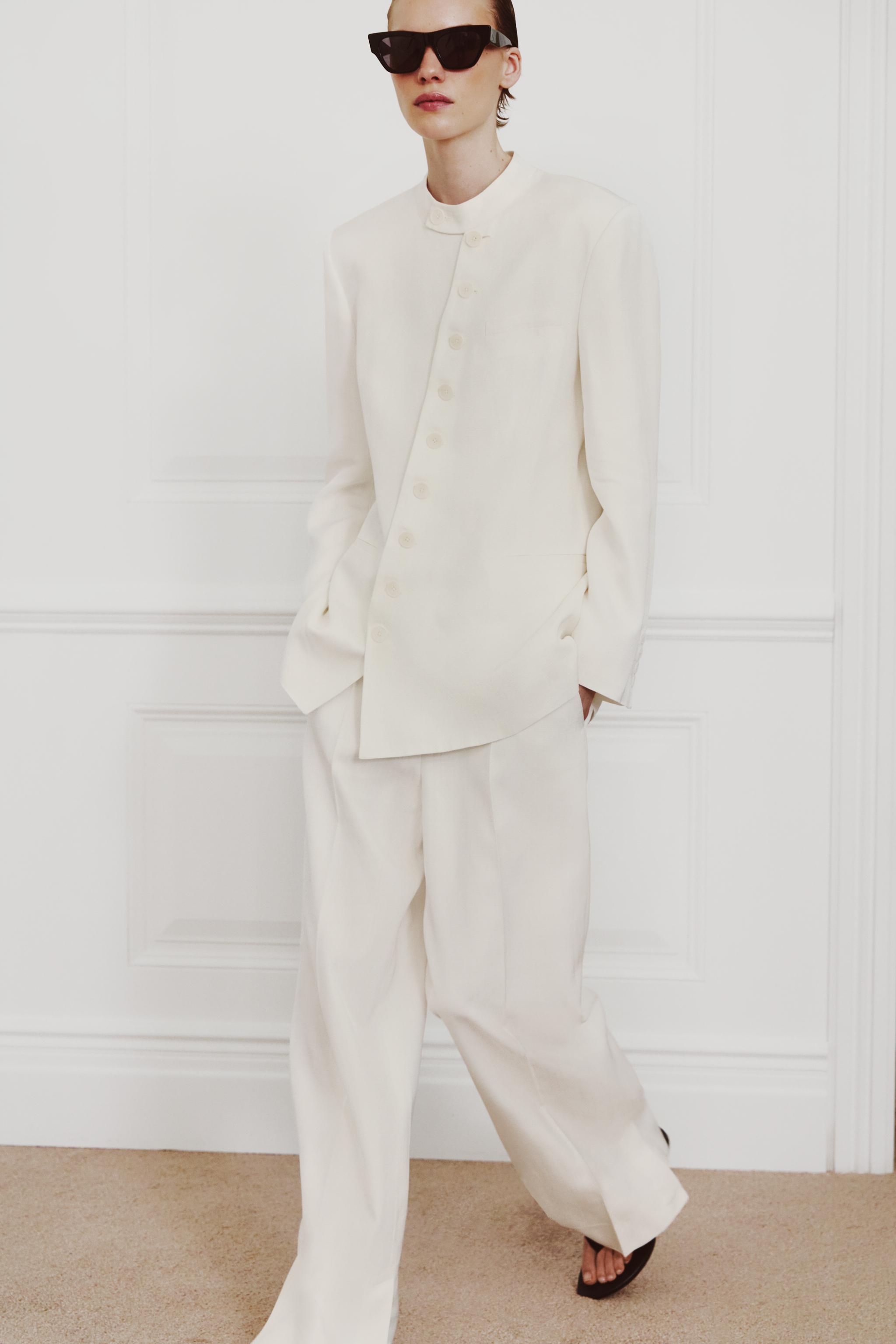 Zw Collection Double-Breasted Buttoned Blazer