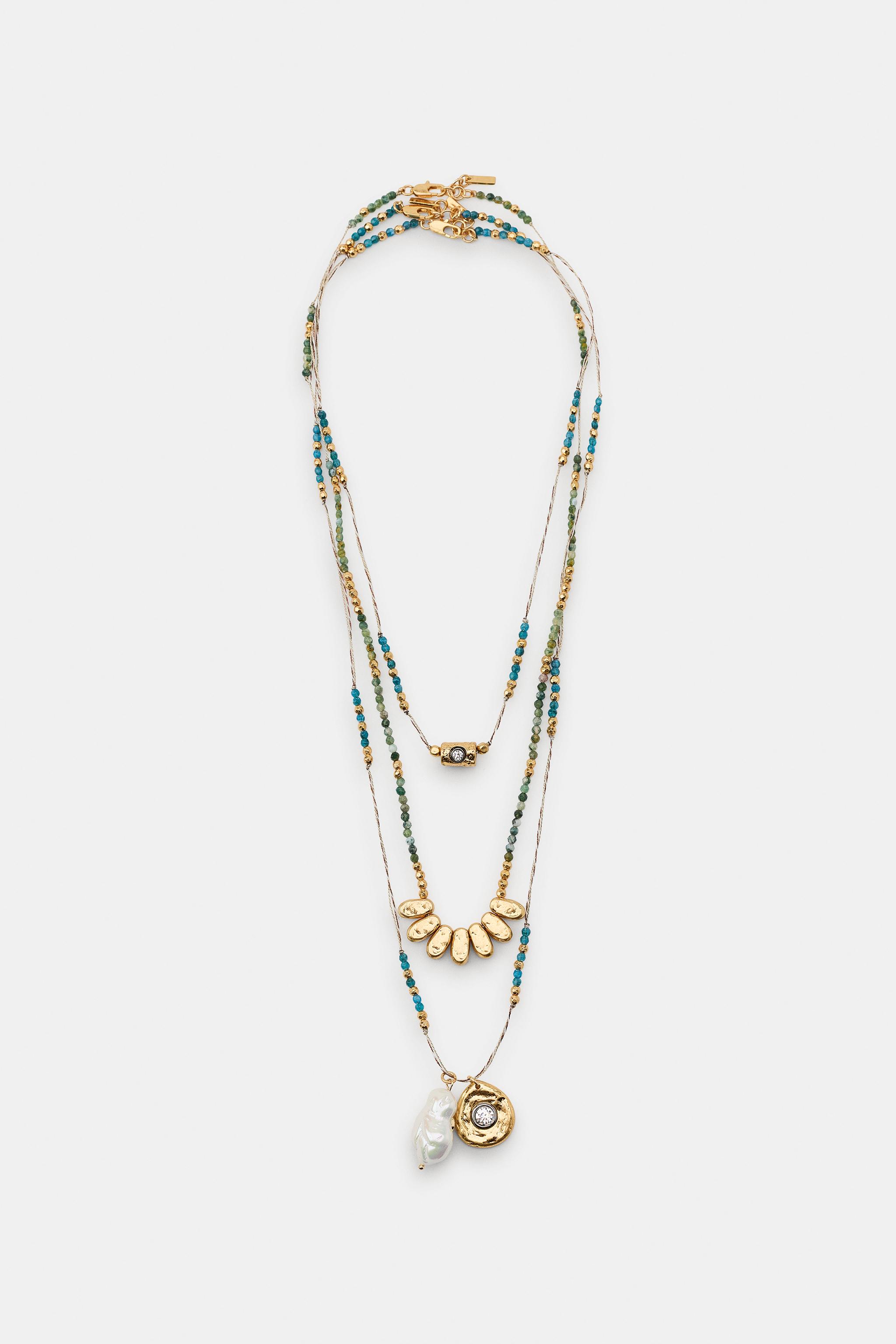 Pack of 3 Beaded Chain Necklaces