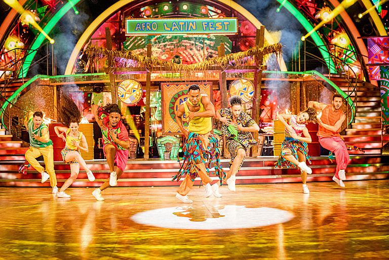 Johannes African group dance on Strictly Come Dancing