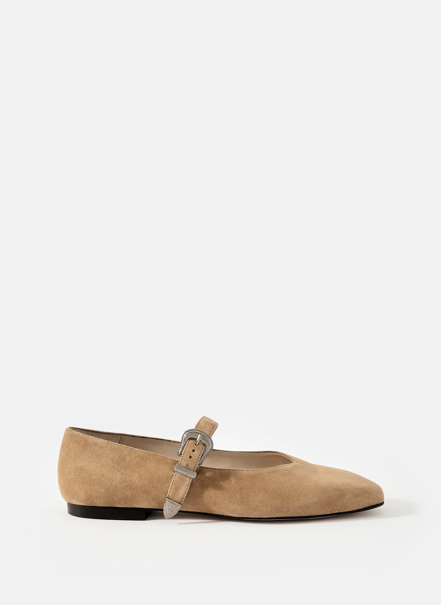 Dina Tan Suede Western Ballet Flats