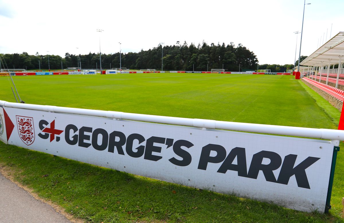 Faye White coaches at St George’s Park