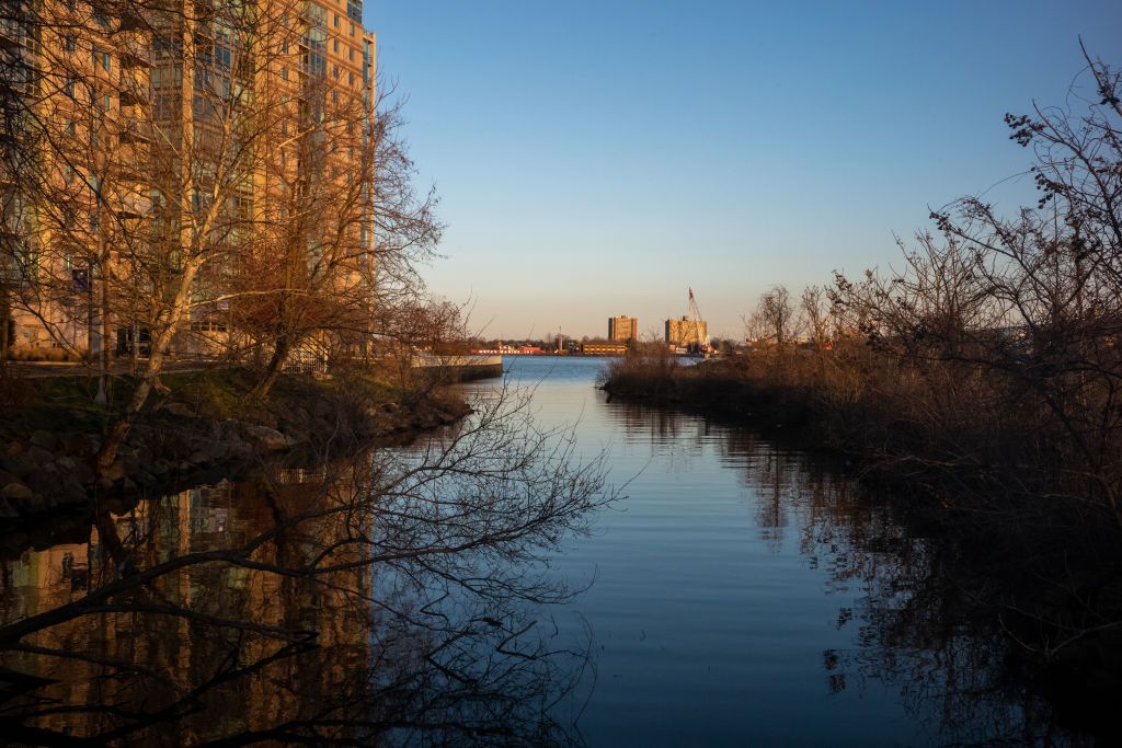  A canal leading the Delaware River into Philadelphia 