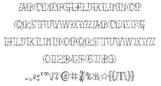 Free tattoo fonts: Tattoo Lettering