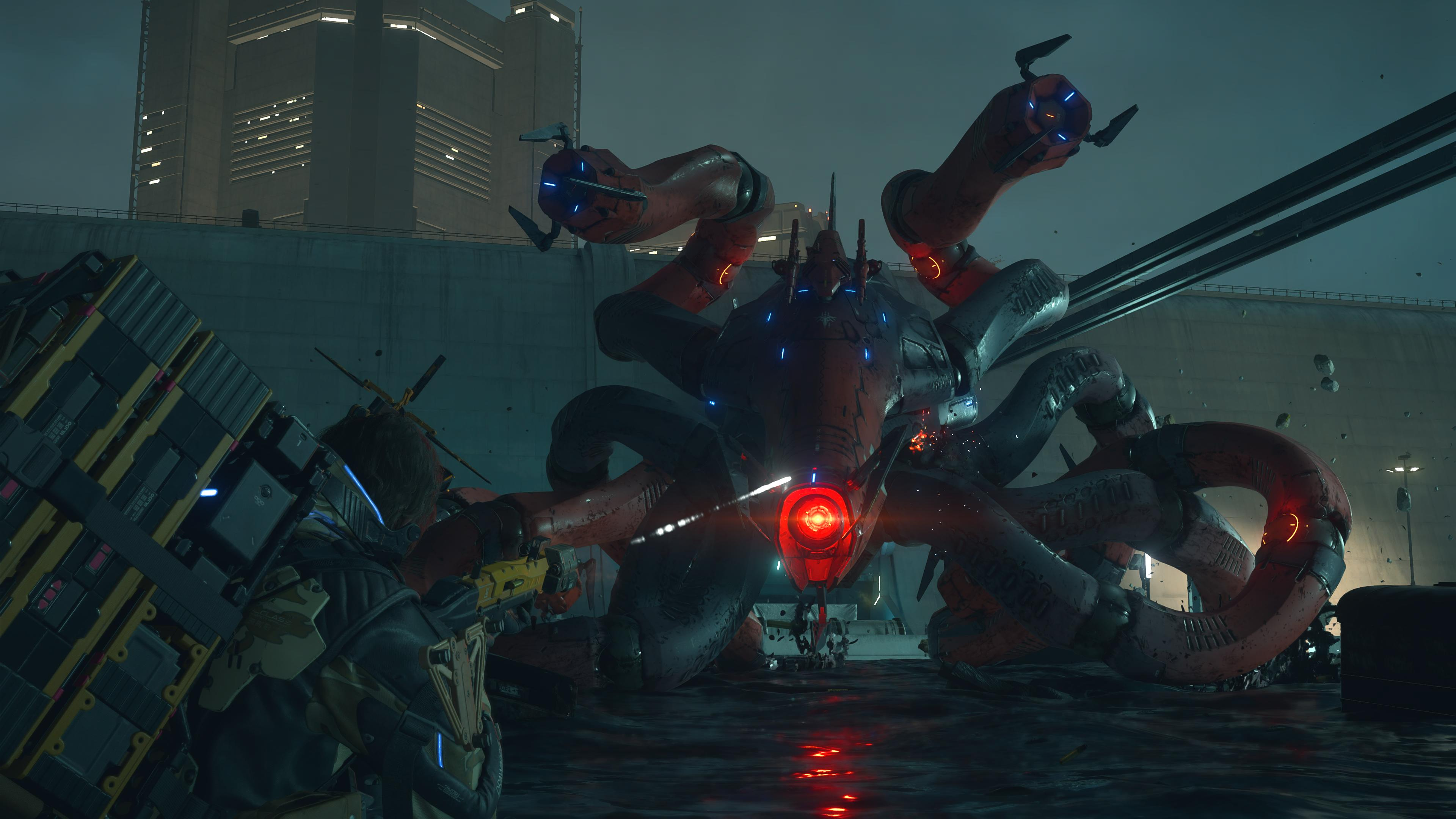 A screenshot from the game Death Stranding 2: On the Beach