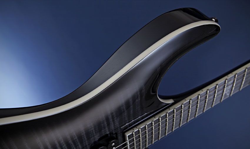 PXS models from the Deluxe and 20 ranges feature body, fingerboard and headstock binding