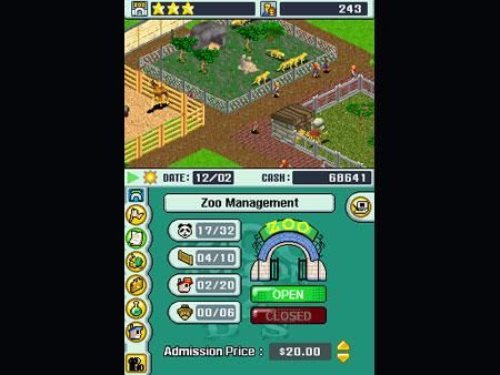 Zoo Tycoon DS Game