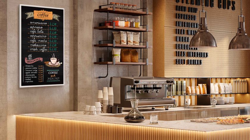 Samsung E-Paper in Coffee Bar