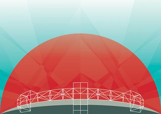 Premier League football stadium illustrations