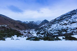 Snow at Carding Mill Valley and the Long Mynd, Shropshire