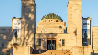 An exterior shot of The Australian War Memorial in Canberra, Australia