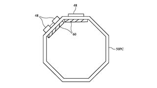 Apple Ring device patent image showing a 'ring-shaped device' in black ink on white paper