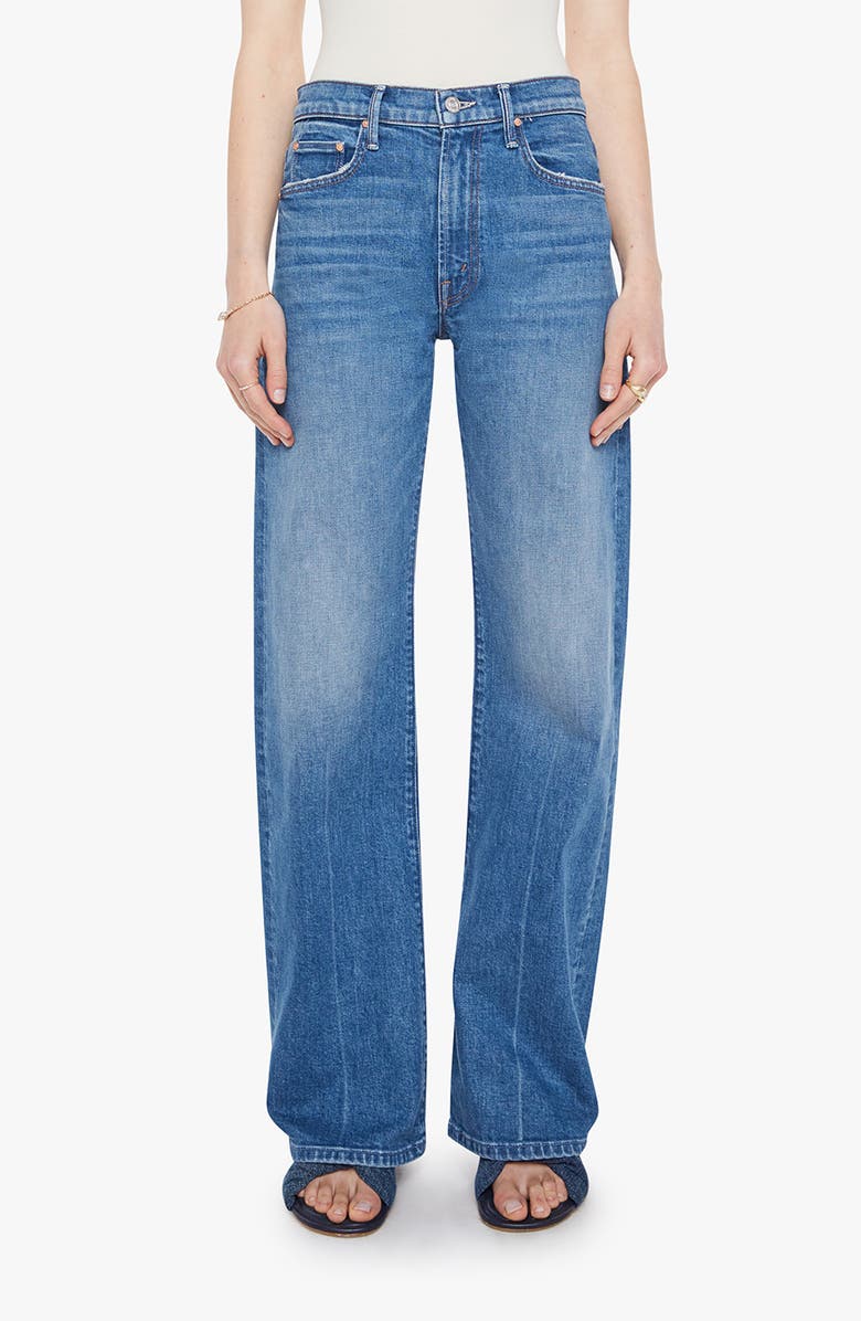 The Lasso Sneak Mid Rise Wide Leg Jeans
