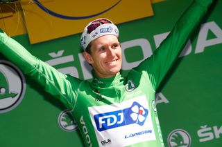 Arnaud Demare in green after stage 4