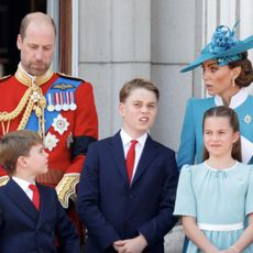 King Charles laughs at Prince Louis's cheeky behavior at Trooping the Colour while Kate Middleton scolds her youngest son