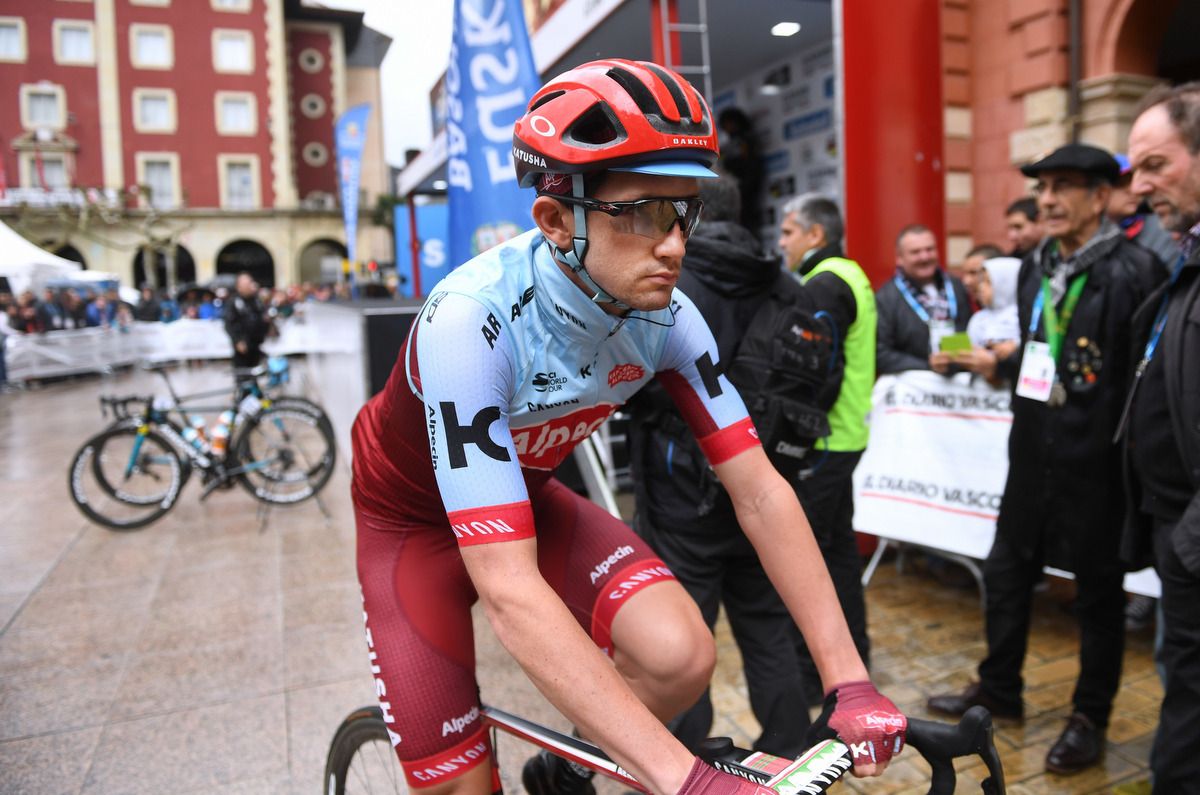 Willie Smit of Katusha-Alpecin had plenty of info on his stem and bars today