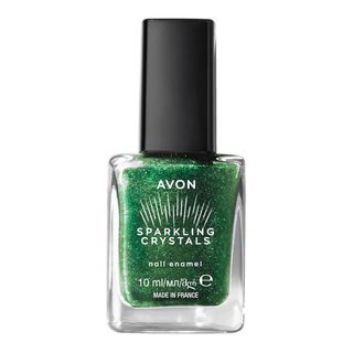 Avon Sparkling Crystals Nail Enamel in Emerald Shine