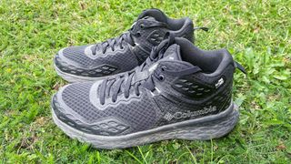 a photo of the Columbia Konos TRS OutDry Mid Shoes on grass