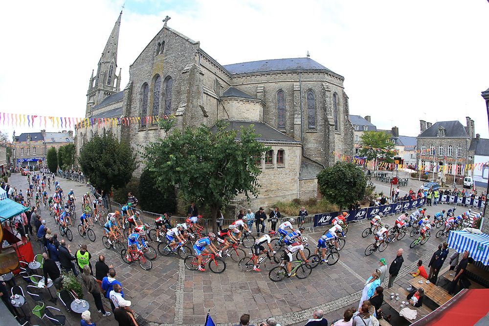 The peloton in action during the European championships