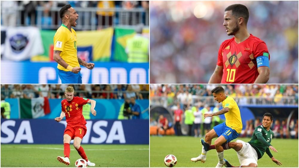 Neymar V Hazard Coutinho V De Bruyne How Brazil And Belgium Stars Have Fared In Russia Fourfourtwo