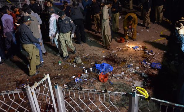 Site of Pakistan explosion