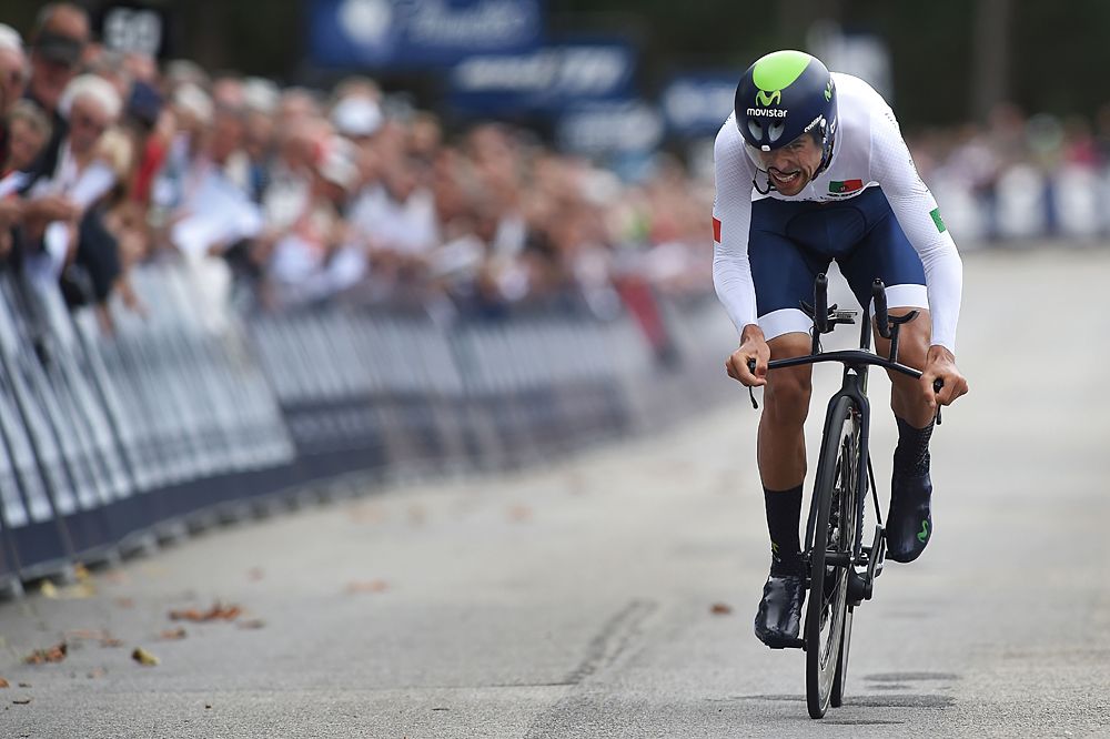 Nelson Oliveira (Portugal) finished just off the podium