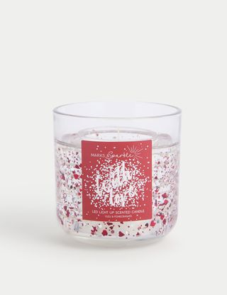 Yuzu & Pomegranate Heart Light Up Candle