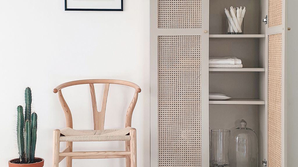 This rattan IKEA BILLY bookcase hack is the ultimate twist on the