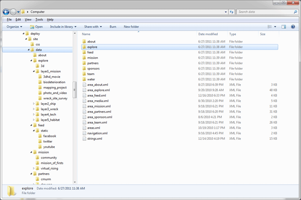 Managing the website content is much easier when all data is kept outside your main SWF