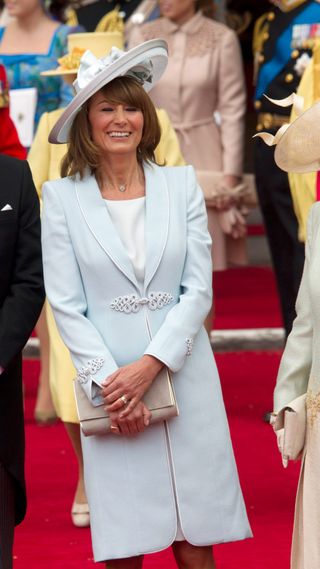 Carole Middleton attends the Royal Wedding of Prince William to Catherine Middleton