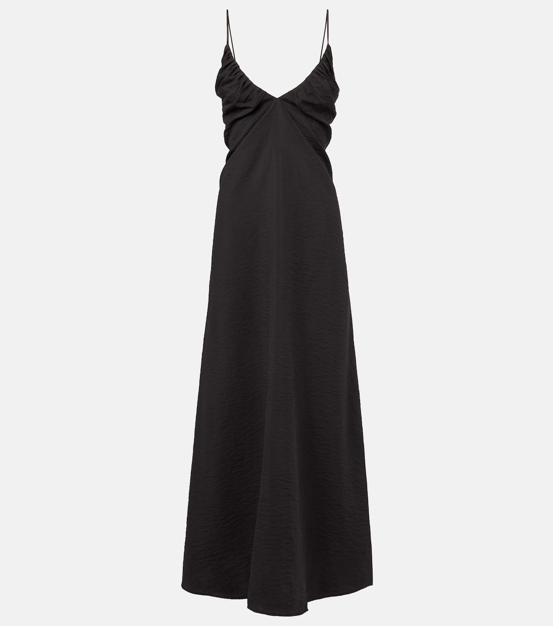 Silk-Blend Maxi Dress