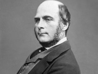 A photograph of Francis Galton, an English Victorian statistician, sociologist, anthropologist, tropical explorer, geographer, inventor, meteorologist, psychometrician and the founder of social Darwinism, eugenics and scientific racism