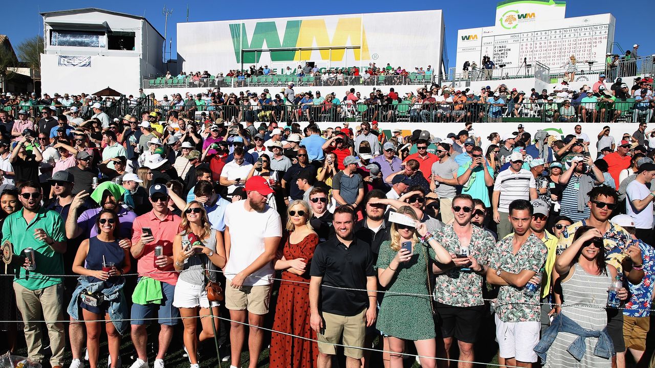 Fans at the Waste Management Phoenix Open