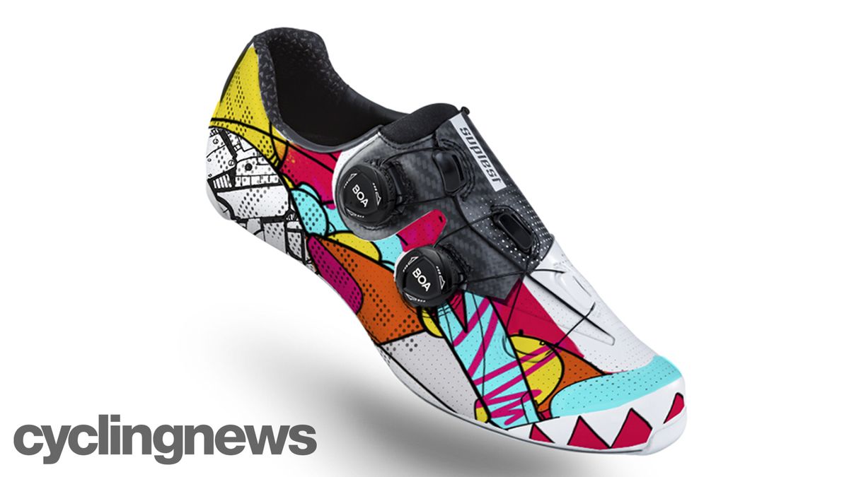 Custom Suplest Edge+ Pro cycling shoes by Hasie and the Robots