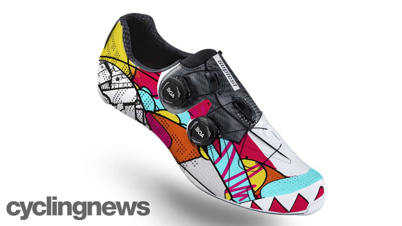 Custom Suplest Edge+ Pro cycling shoes by Hasie and the Robots