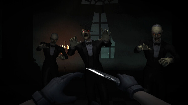Zombie butlers attacking