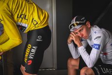 Tour de France 2023 - Etape 16 - Passy / Combloux (22,4 km CLM) - VINGEGAARD Jonas (JUMBO-VISMA), POGACAR Tadej (UAE TEAM EMIRATES)