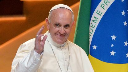 Pope Francis arrives in Rio de Janeiro