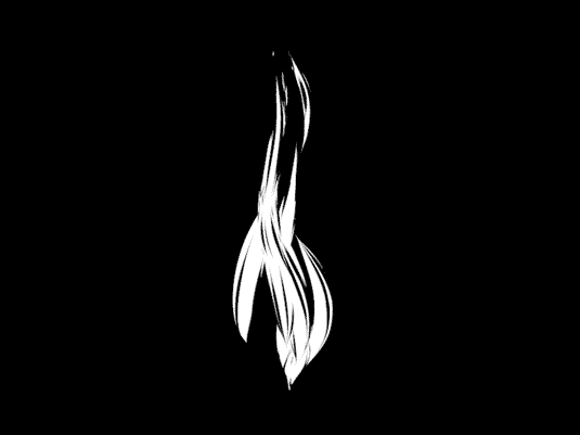Black and White Fire GIF