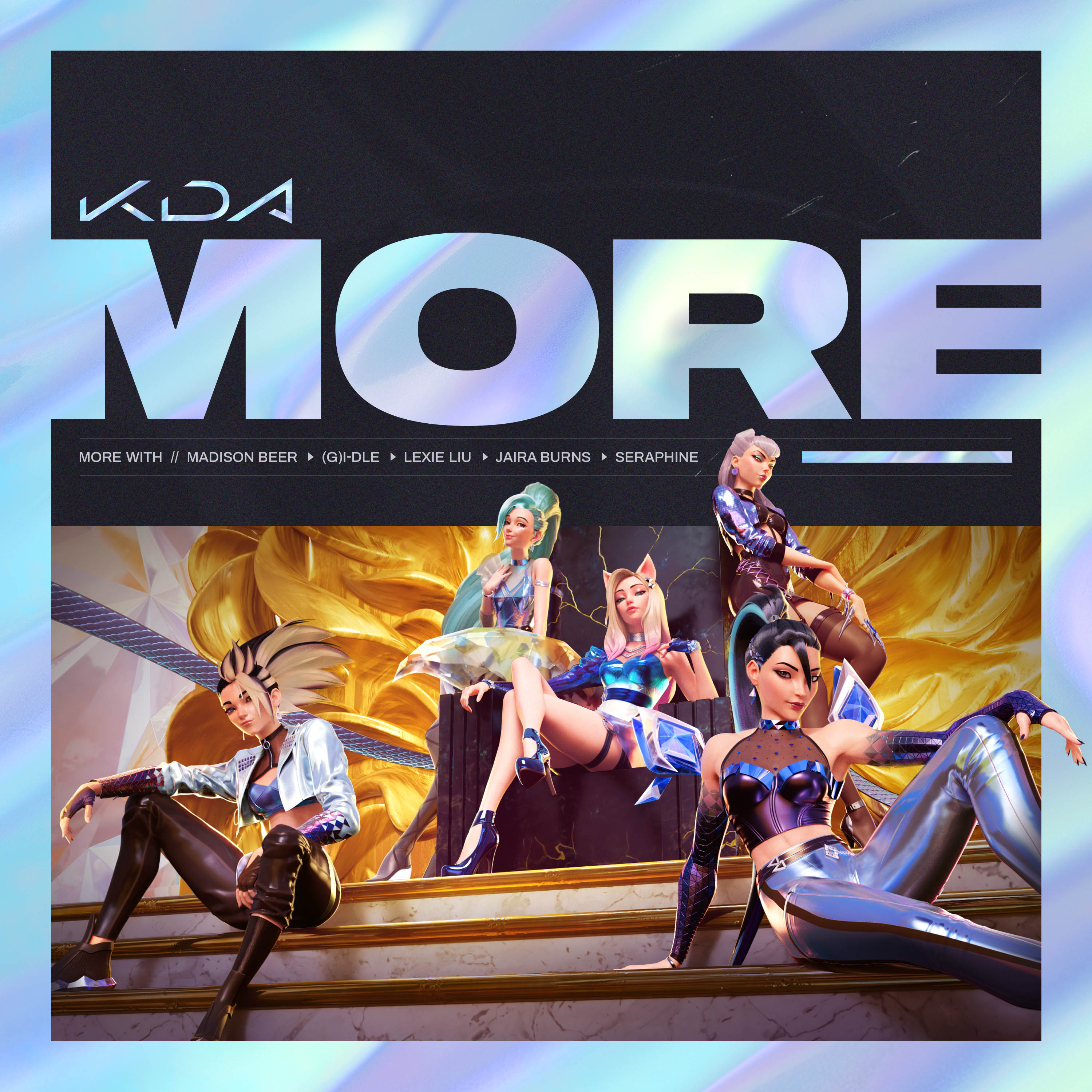 G i dle mp3. K/da more обложка. KDA группа. KDA more обложка. Лига легенд k/da more.