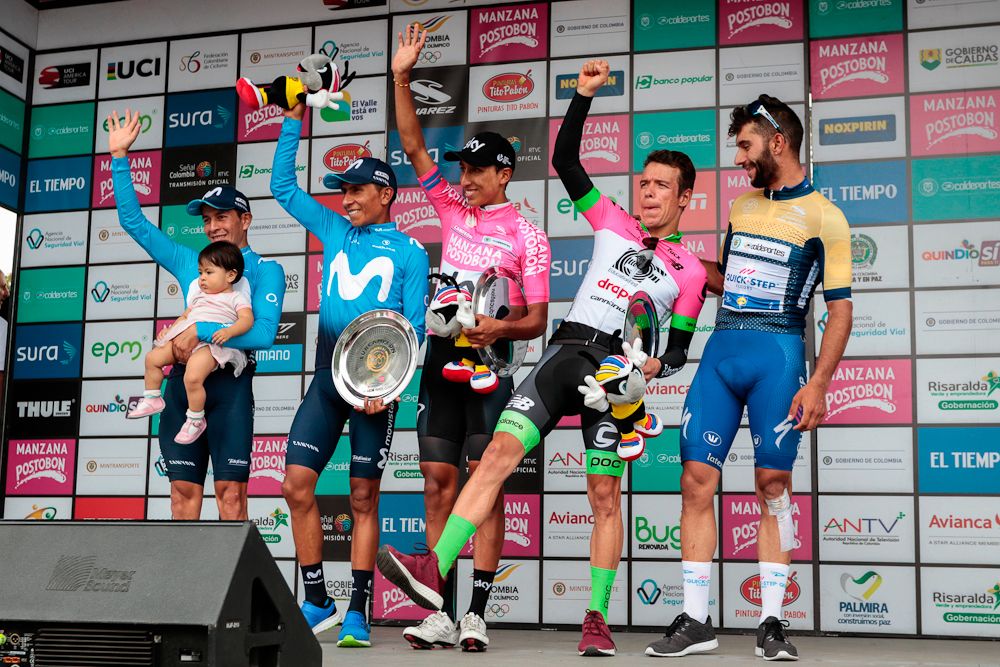Te jersey winners at the 2018 Colombia Oro y Paz