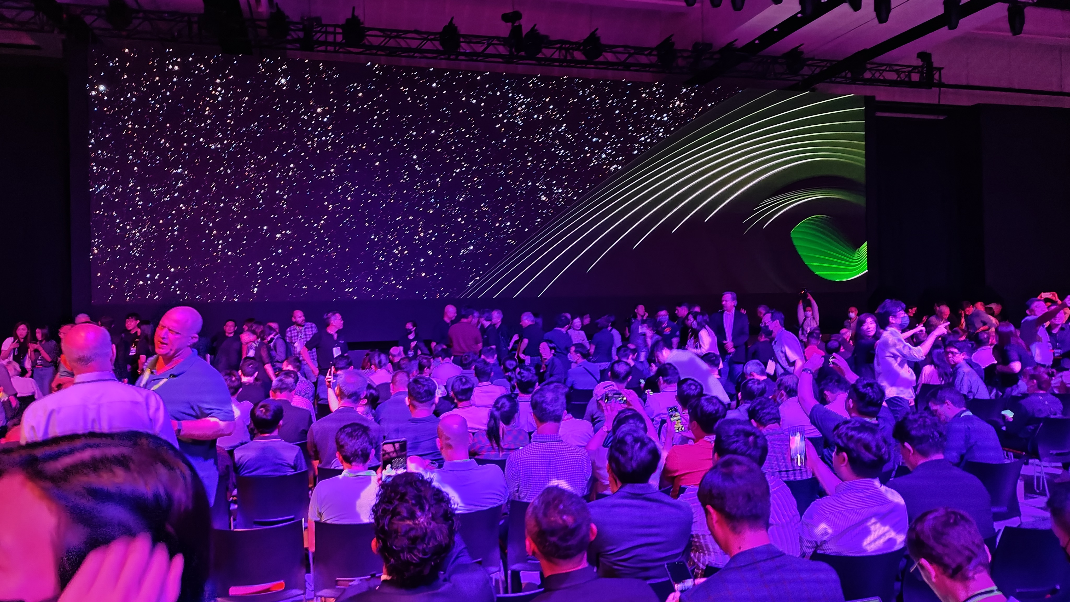 Die Bühne bei Nvidias Keynote zur Computex 2023