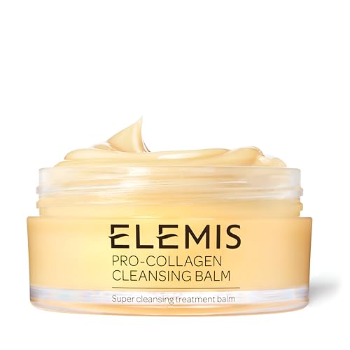 Elemis Pro-Collagen Cleansing Balm, 3in1 Melting Facial Cleanser for Deep Cleansing Wash, Infused With 9 Nourishing Essential Oils, Daily Moisturising Makeup Remover for Clean, Glowing Skin