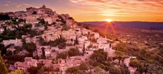 The historic village of Gordes in the Provence, France at sunrise